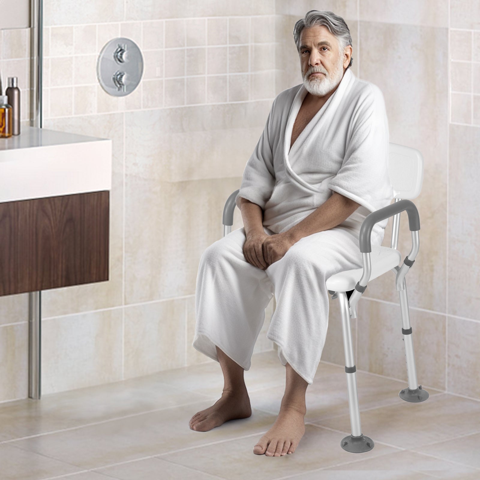 Best Shower Chairs for Elderly & Disabled | Shower Chairs with Arms ...
