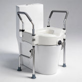 Adjustable 4.5" Raised Toilet Seat with Arms and Legs