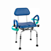Non-Slip 360° Swivel Shower Chair with Hole And Arms