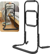 Black standing aid with handles on a white background