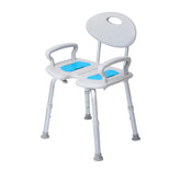 Simplified Heavy Duty Extra Wide Shower Chair with Arms and Back