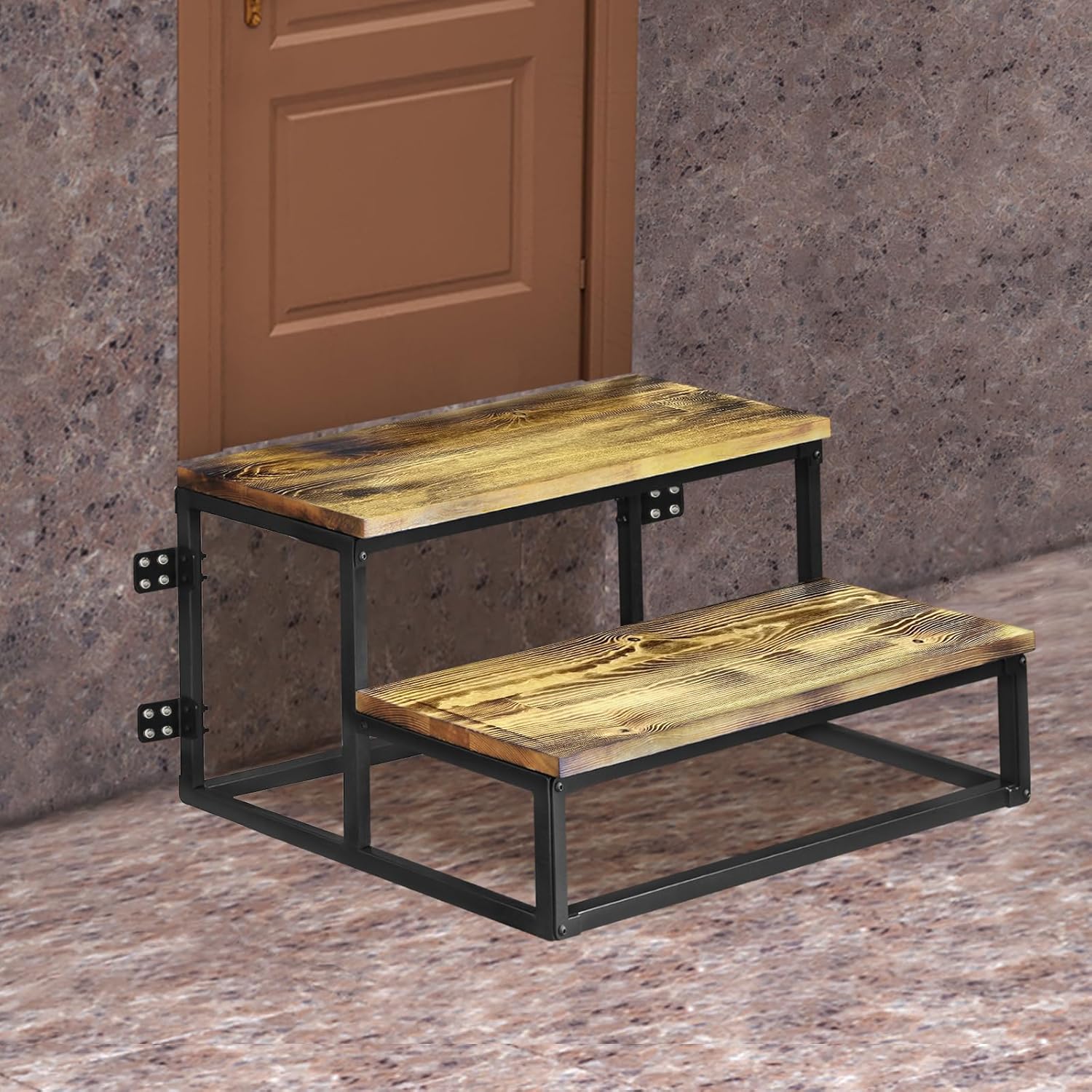 Versatile Prefab 2-Step Outdoor Stairs with Landing – Living Caring