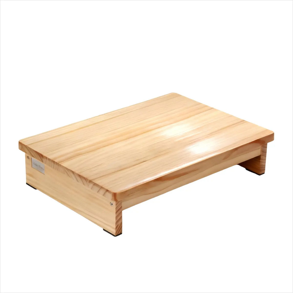 3.5" Wooden Half Step with Non-Slip Rubber Feet