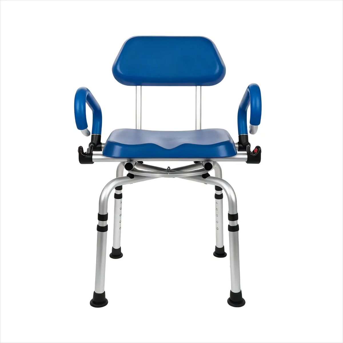Non-Slip 360° Swivel Shower Chair with Hole And Arms