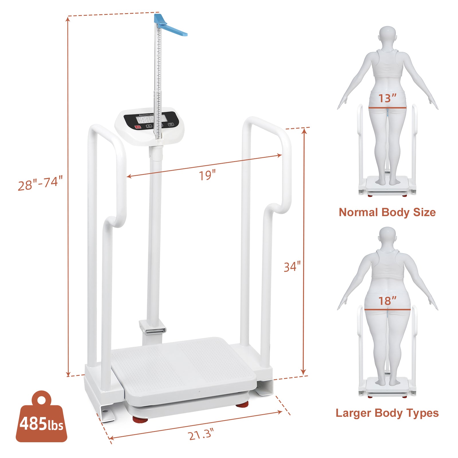 Caring Scale USB Rechargeable Scale for Clinics & Eldercare – Living Caring