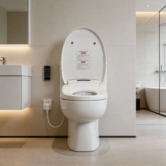 Elongated Intelligent Electric Bidet Toilet Seat with Wireless Remote