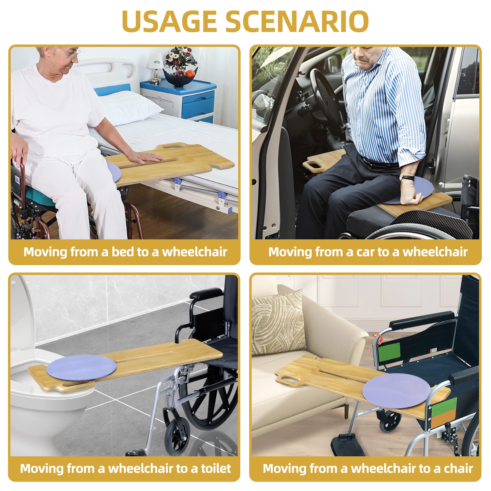 Patient Transfer Slide Board-33″