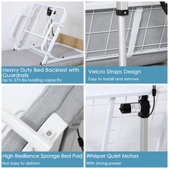 Adjustable Electric Lifting Bed Backrest with Wired Controller