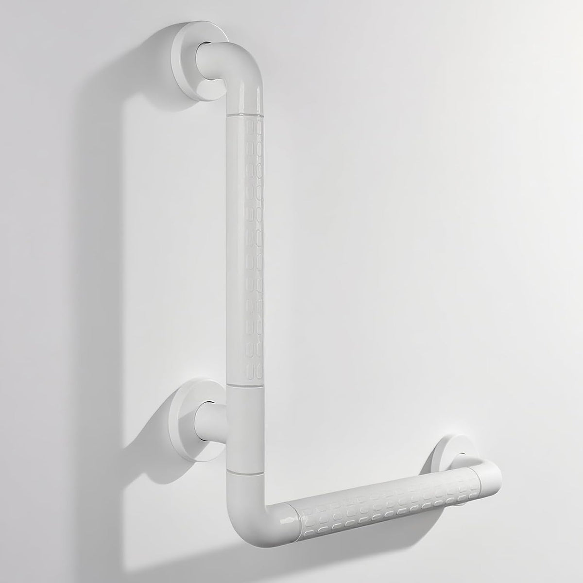 15x23 Inch L-Shaped Heavy Duty Non-Slip Wall Mount Handicap Grab Bar