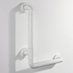 15x23 Inch L-Shaped Heavy Duty Non-Slip Wall Mount Handicap Grab Bar