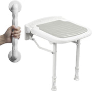 Wall Mounted Folding Shower Seat-White