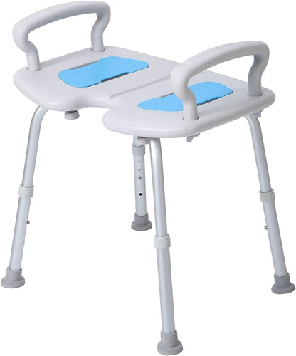 Widened Shower Seat, Height Adjustable, Heavy Duty 350lbs Weight Capacity