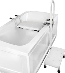 3-in-1 Bathtub Safety Handrail with Step Stool and Seat For Seniors