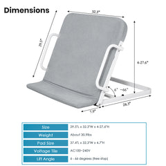 Adjustable Electric Lifting Bed Backrest with Wired Controller