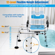 Adjustable Swivel Tub Shower And Transfer Bench