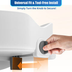 Adjustable 4.5" Raised Toilet Seat with Arms and Legs