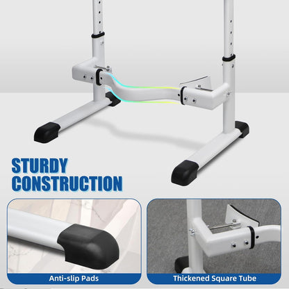 Toilet Safety Rails for Elderly Adjustable Height and Width Toilet Seat Rails with Solid Wood Handles & Steel Base, Suitable for Seniors and Disabled, 520 LBS Weight Capacity