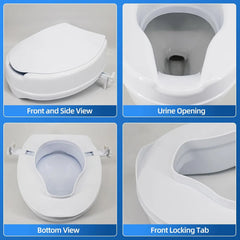 Raised Toilet Seat with Cover