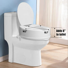 Raised Toilet Seat with Cover