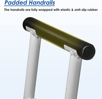 Stand Alone Toilet Safety Rails with Support Grab Bar Handles