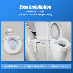 Raised Toilet Seat with Cover
