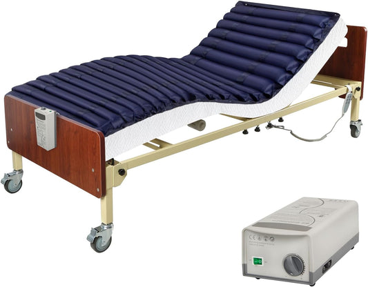 Anti Bedsore Mattress, Alternating Air Pressure Mattress with Electric Quiet Pump System for Home Use and Hospital Bed, Weight Limit 330LBS