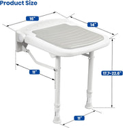 Wall Mounted Folding Shower Seat-White