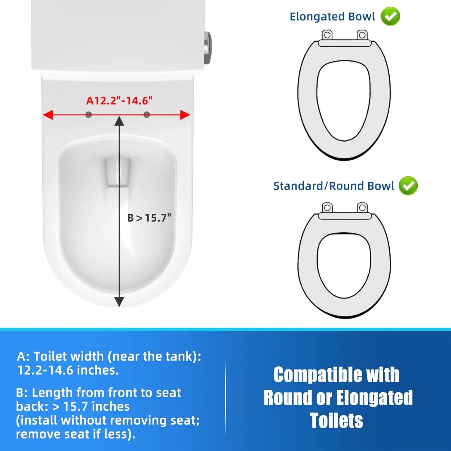Raised Toilet Seat with Cover