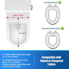 Raised Toilet Seat with Cover