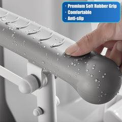 Safety Support Bar for Elderly - Adjustable Height with Stable Leg - Living Caring