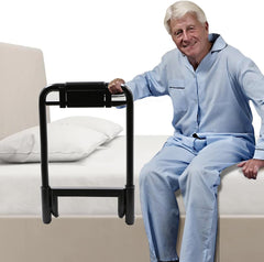 Bed Rails for Elderly Adults with Foldable Table, Adjustable Bed Assist Rail