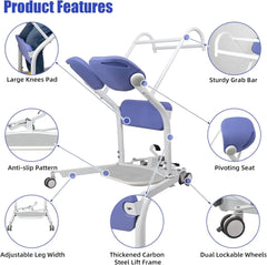 Sit-to-Stand Manual Patient Lift with Adjustable Base