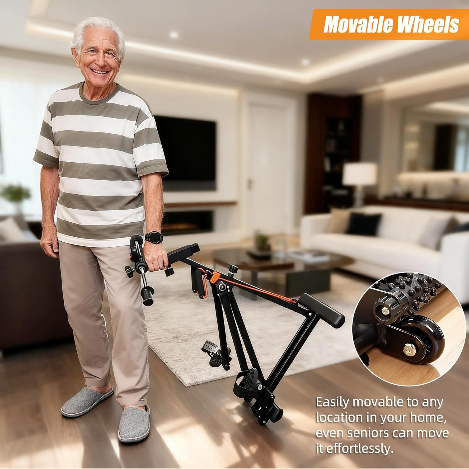arm pedal exerciser Folding Adjustable Arm and Leg Pedal Exerciser for Seniors