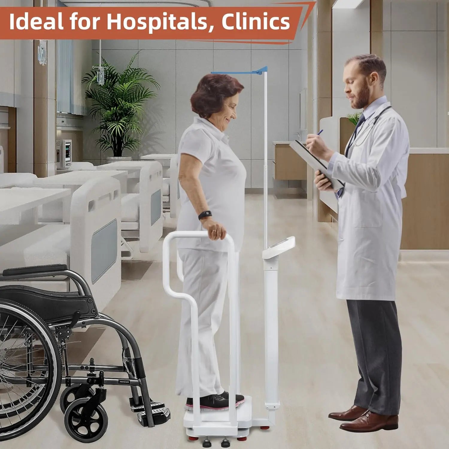 USB Rechargeable Scale for Clinics & Eldercare