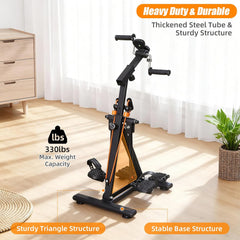 Folding Adjustable Arm and Leg Pedal Exerciser for Seniors