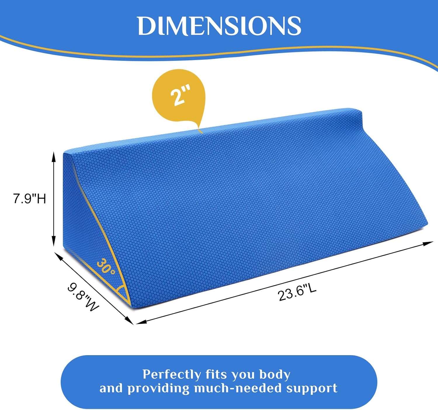 48"x40" Patient Transfer Sheets with Wedge Pillow for Side Sleepers