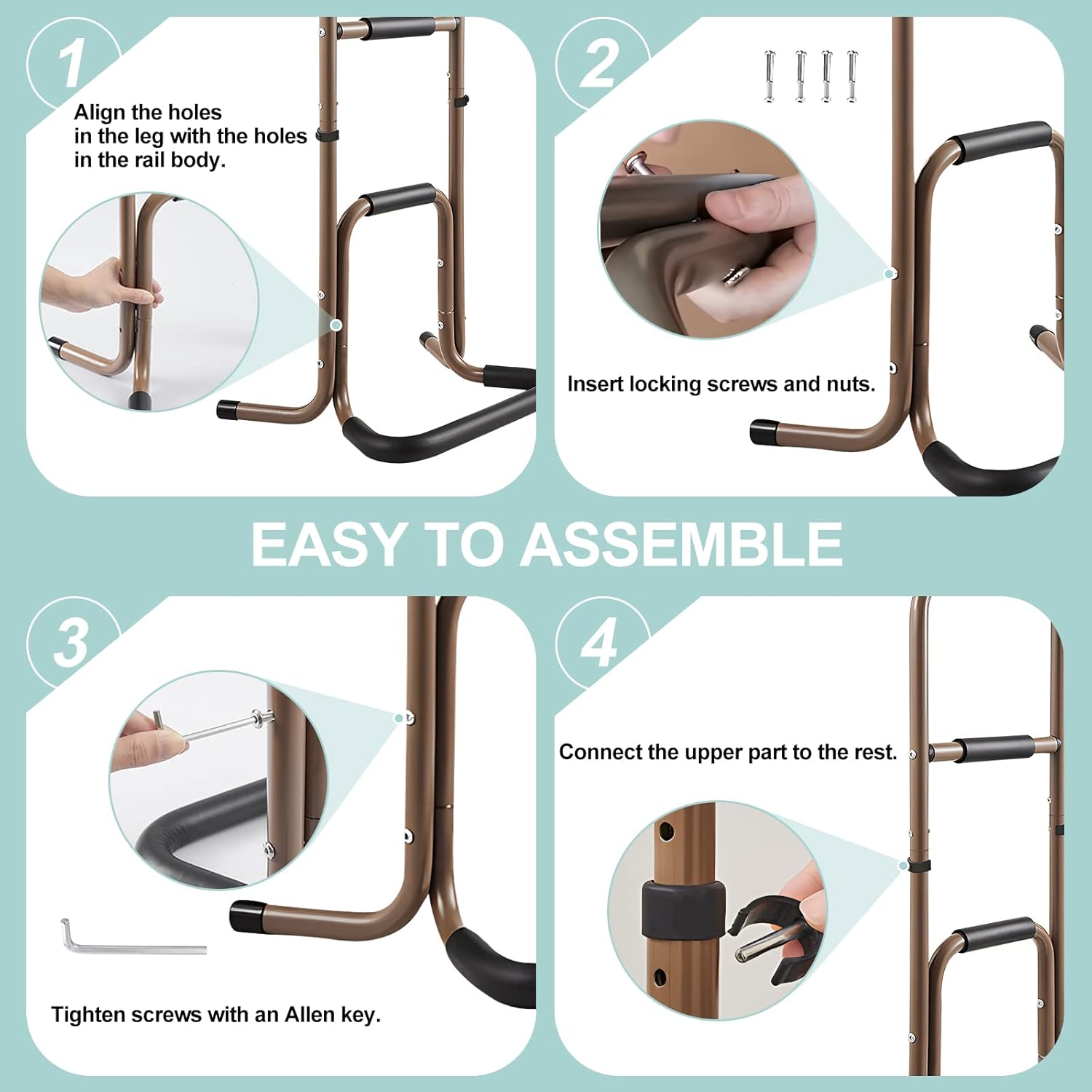 Adjustale Height Aluminium Stand Up Portable Lift Assist from Floor with Anti-Slip Protector