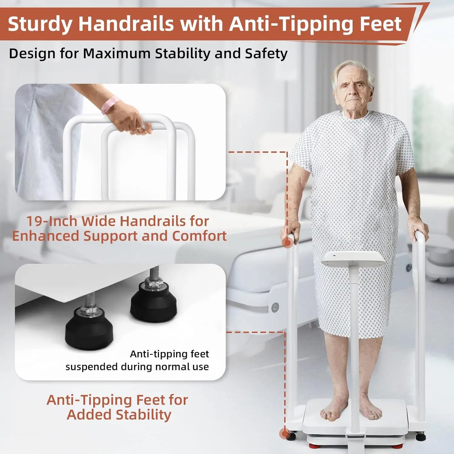 USB Rechargeable Scale for Clinics & Eldercare