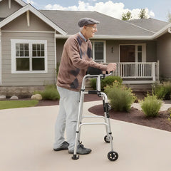 Lightweight Foldable Stand Up Walker with Armrest Pad