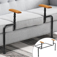 Adjustable Sofa Standing Assist Rails, Thickened Metal Frame Couch Stand Assist, Reinforced Stability & Durability