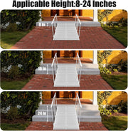 SteelArmour™ Carbon Steel Wheelchair Ramp with Handrails