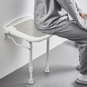 Wall Mounted Folding Shower Seat-White
