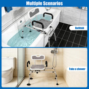 Adjustable Swivel Tub Shower And Transfer Bench
