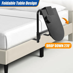 Adjustable Bed Rails for Seniors with Foldable Table