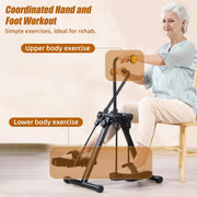 Folding Pedal Exerciser for Physical Therapy - Portable and Lightweight - Living Caring
