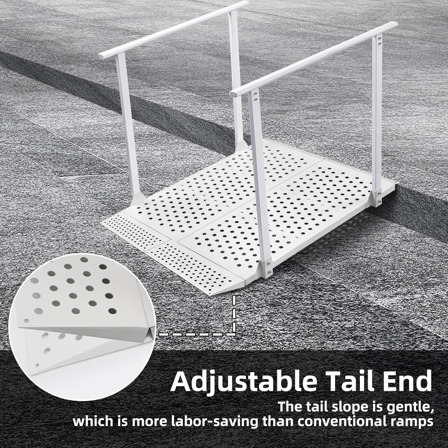Heavy-Duty Aluminum Foldable Wheelchair Ramp| Wheelchair Access Ramp w ...