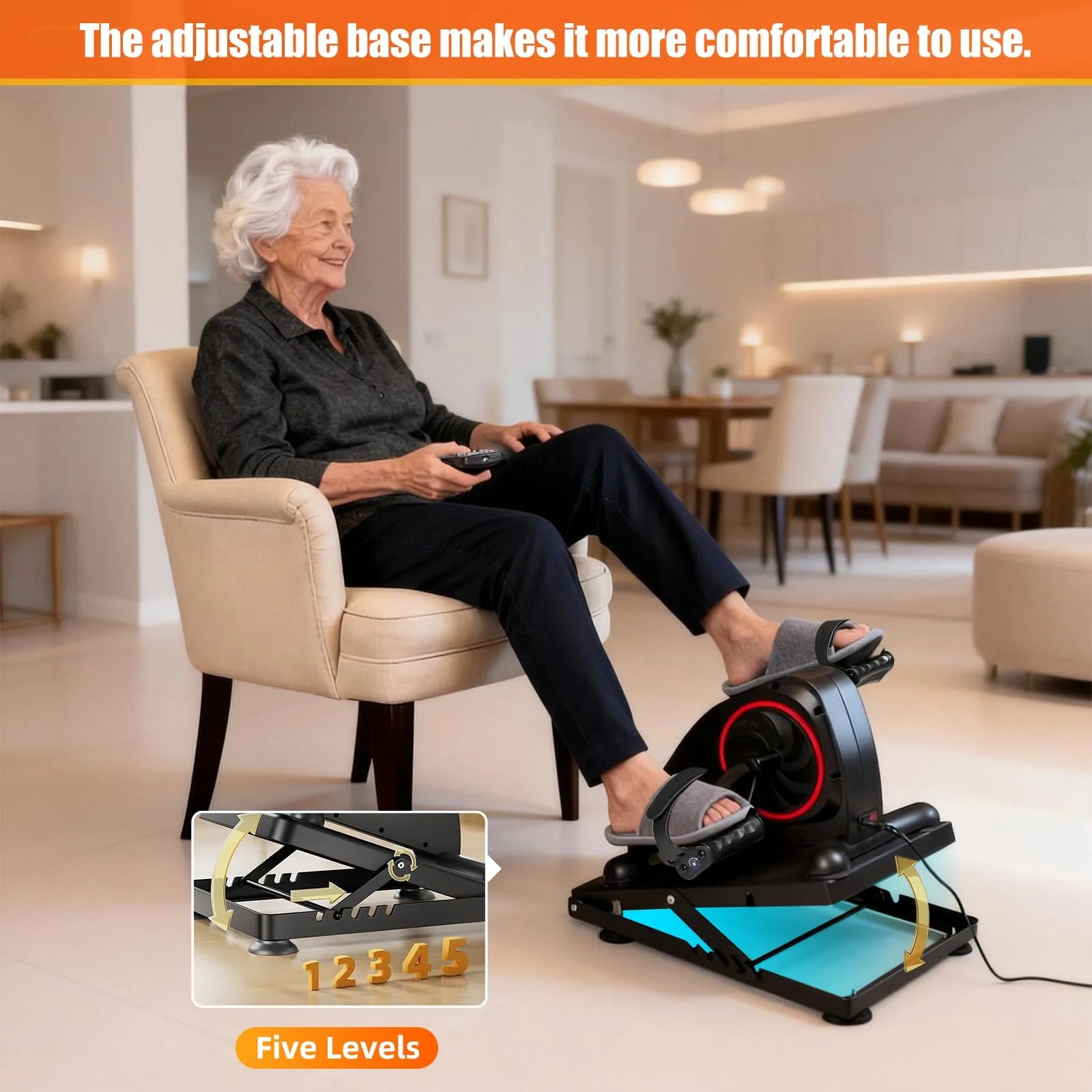 Motorized Arm & Leg Pedal Exerciser for Seniors