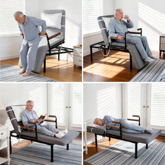 LivingCaring™ Power Lift Bed | 4-in-1 Electric Sit-to-Stand Chair Bed