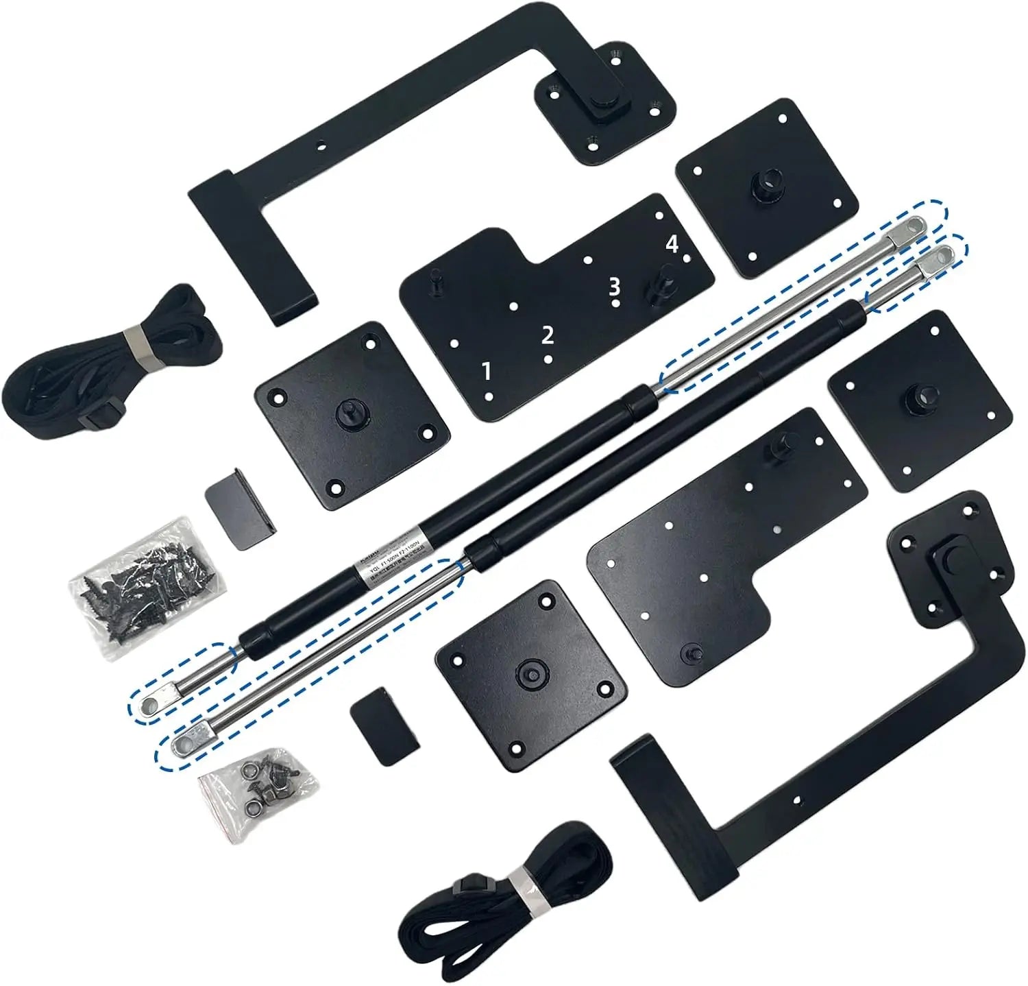 Murphy Bed Hardware Kit with Deluxe Gas Springs