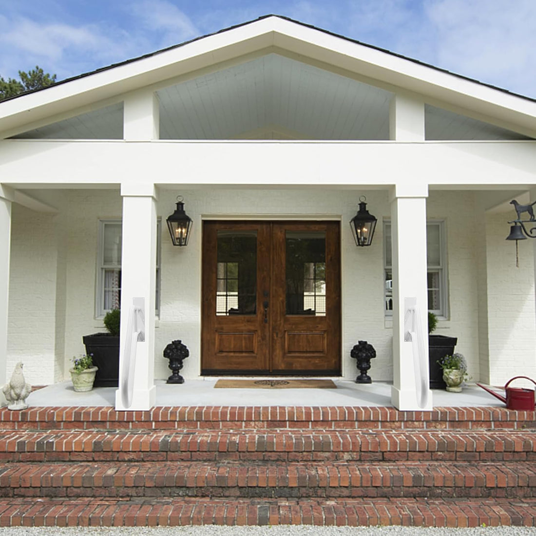 Easy Install Outdoor Handrail for Porch and Entry Steps - Living Caring